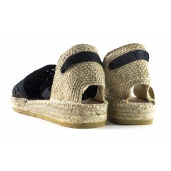 SANDALIAS MACARENA PIEL MACRAME BICOLOR