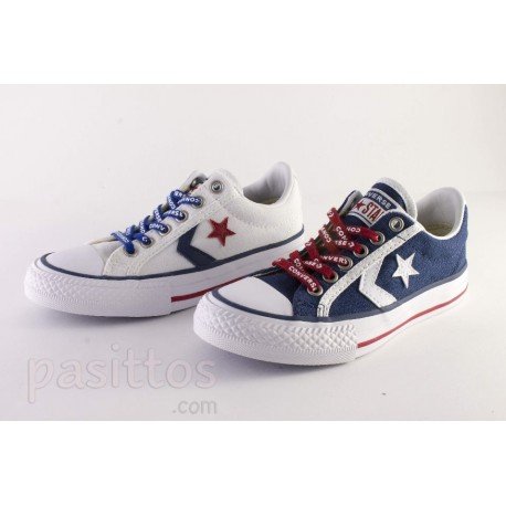 Converse grises estrella best sale