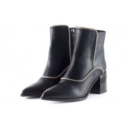 BOTAS EZZIO DORALATINA PIEL PUNTA FINA TAC N PLATA Talla T. 35